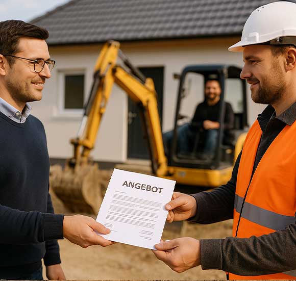 Baugrube ausheben: Kosten